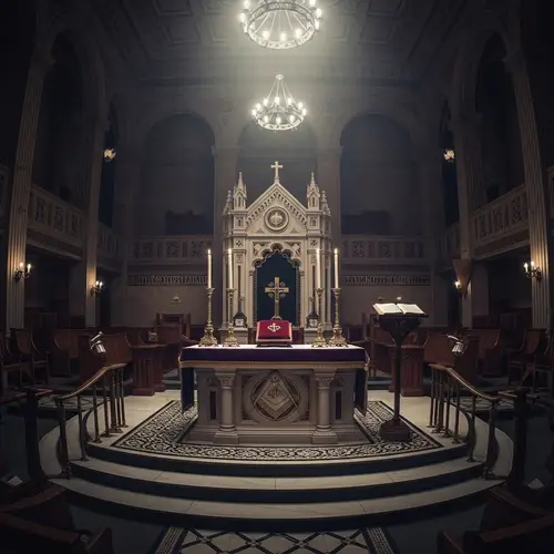 Masonic Lodge Altar: Symbolic Grandeur & Intricate Design