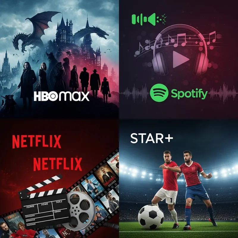 Digital Cover for HBO Max, Spotify, Netflix & Star+ Promotions