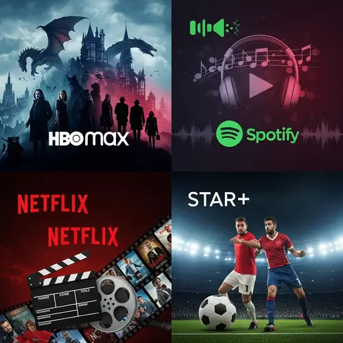 Digital Cover for HBO Max, Spotify, Netflix & Star+ Promotions