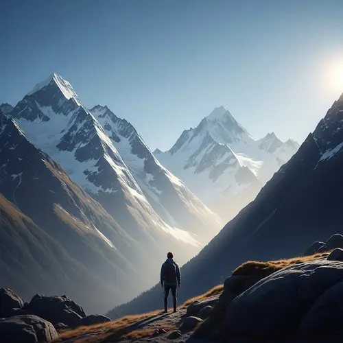 Serene Mountain Landscape: Embrace Solitude