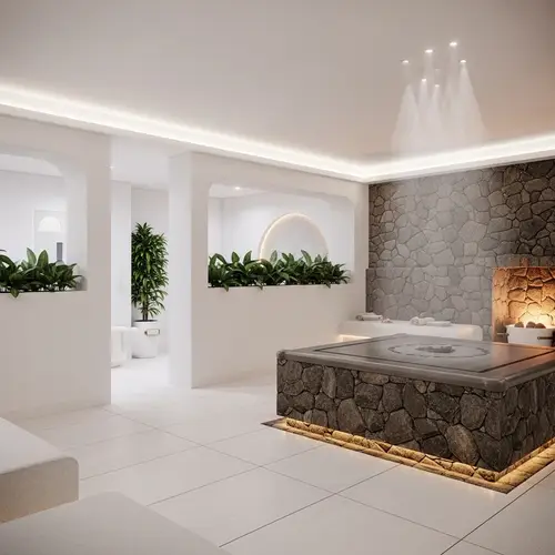 Modern Minimalist Spa with Hammam: Luxury Relaxation