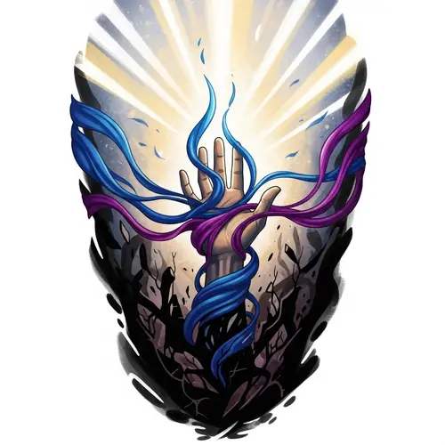 Symbolic Tattoo of Trauma and Healing Journey