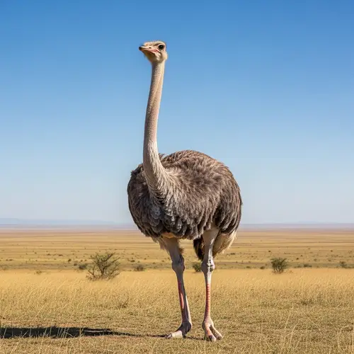 Majestic Ostrich in Natural Habitat | Wildlife Photography