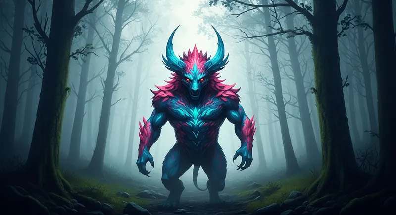 Mysterious Woodland Encounter - Majestic Creature Emerging