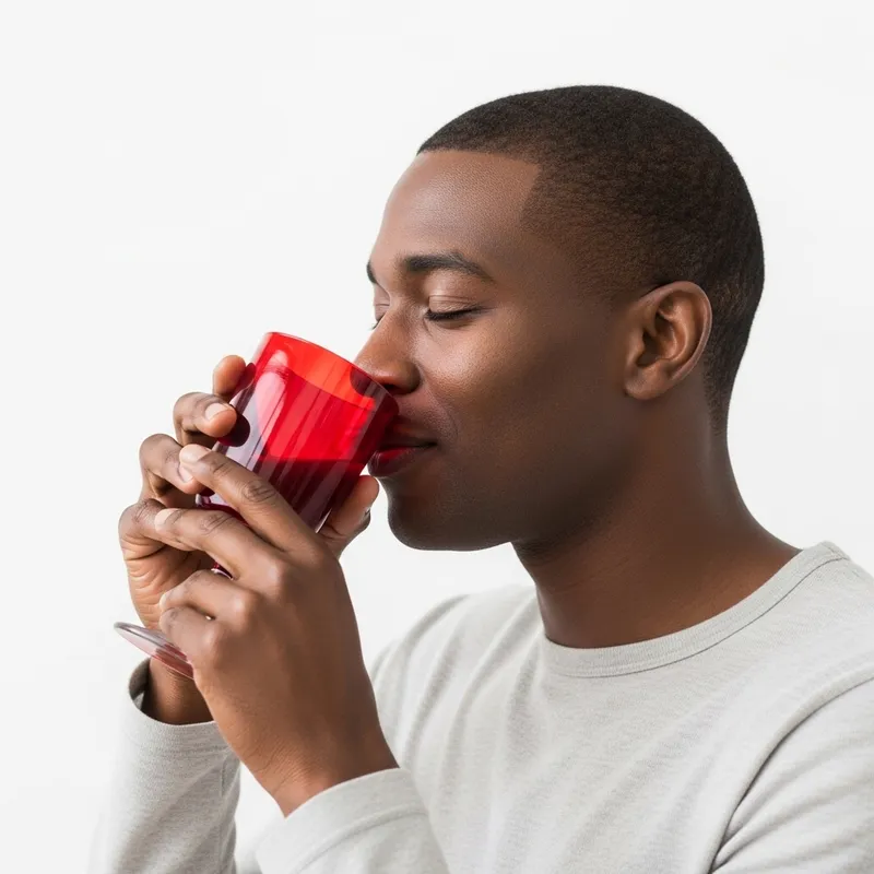 African American Man Sipping Drink in Style African American Man Sipping Drink in Style