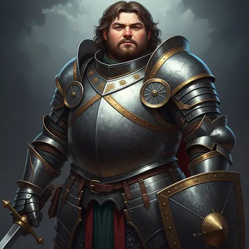 Detailed Fantasy Paladin Portrait Painting | RPG DND Art