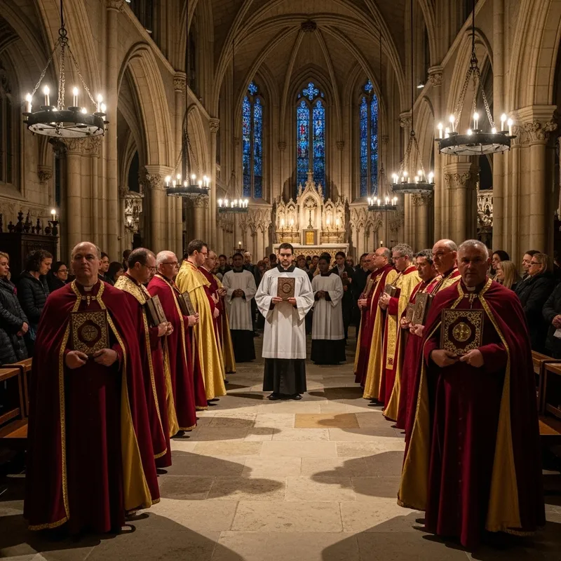 Unitologists Gathered in Gothic Chapel