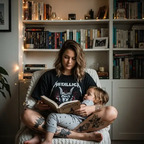 Tranquil Moment: Young Australian Woman Reading Book
