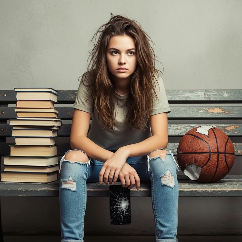 Struggling Teen Girl | Determination Against Challenges