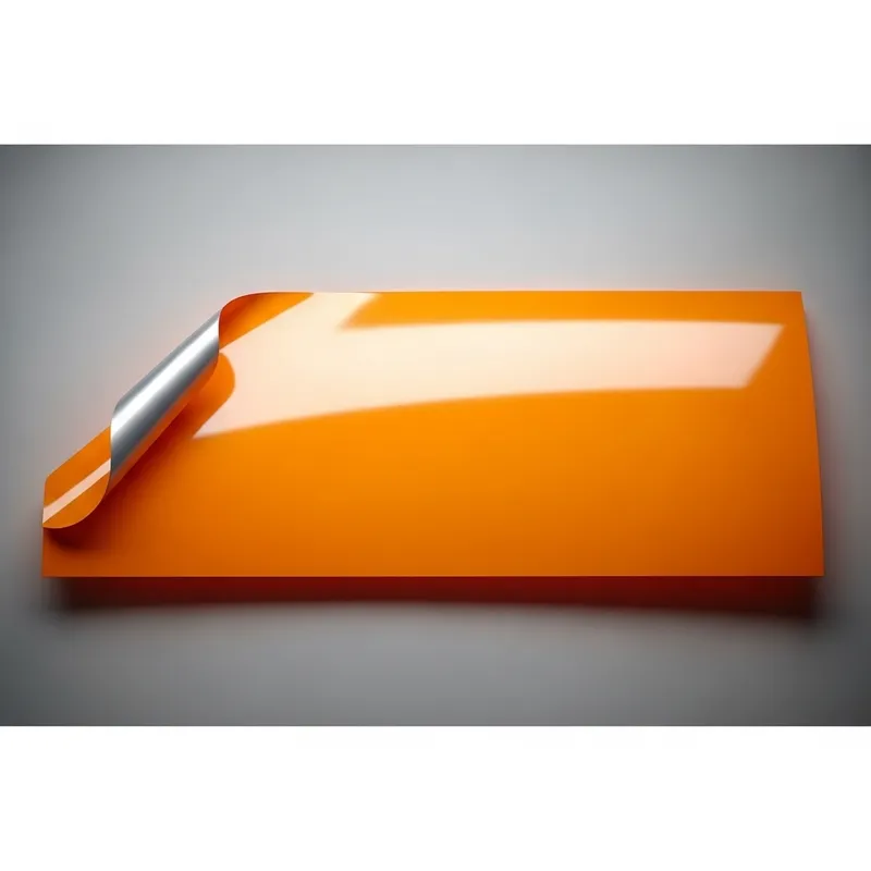 Vivid Orange Peel-Off Sticker