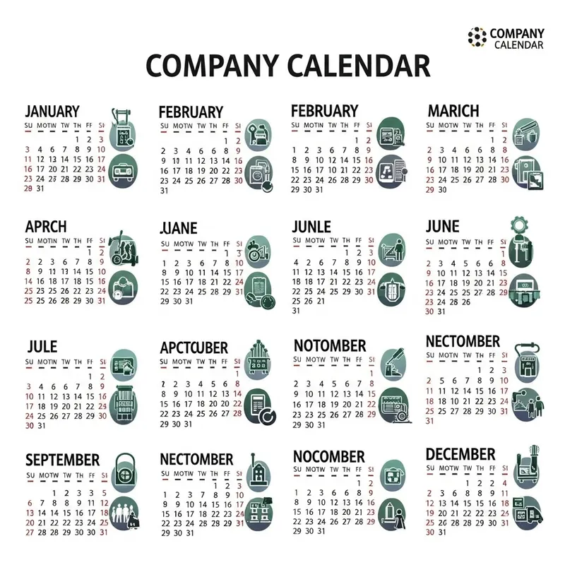 Public Services Company Calendar Design