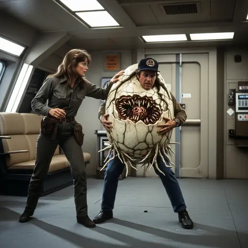 Alien Scene: Ripley Discovers Brett's Transformation