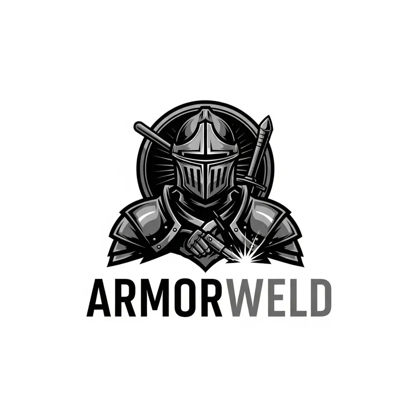 Knight-Inspired Logo Design for ARMORWELD