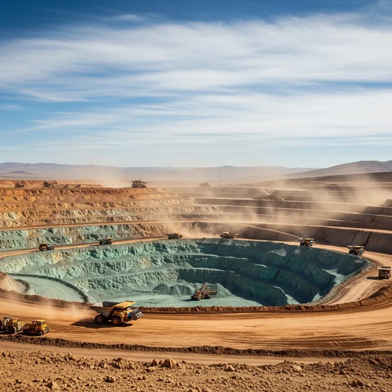 Mongolian Oyu Tolgoi Copper Mining - Landscape View