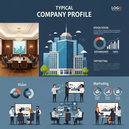 Company Profile Illustration: Vision & Expertise
