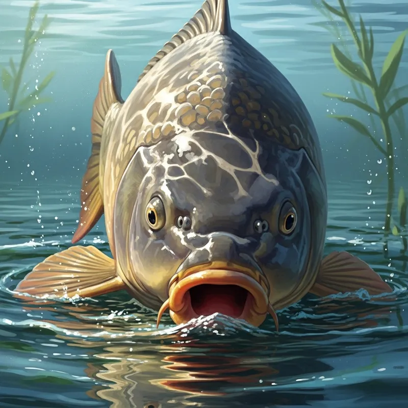 Angry Carp: Fierce Scales and Stunning Energy