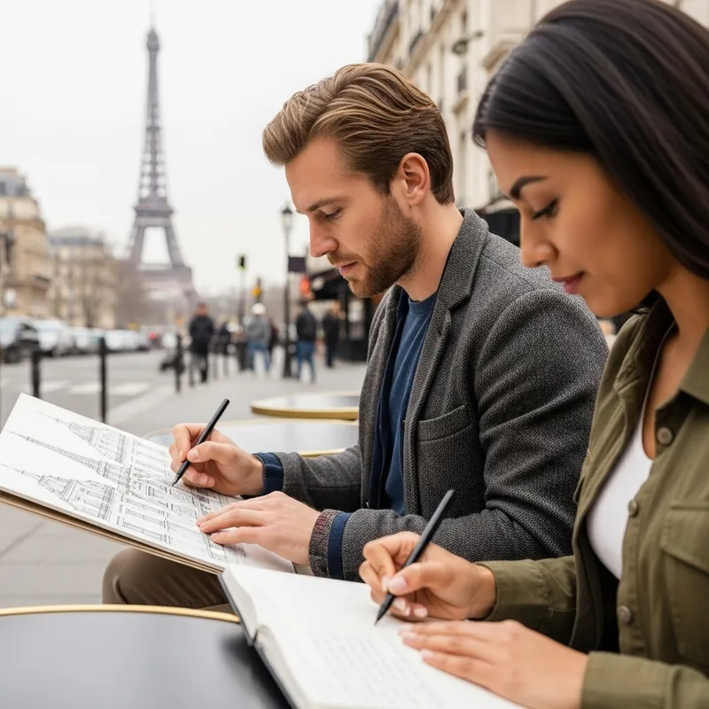 Inspiring Moments in Paris - Man and Woman Captured