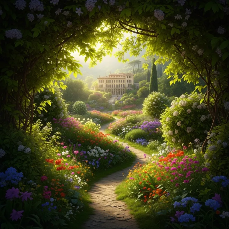 Springtime Mystery in an Italian Garden