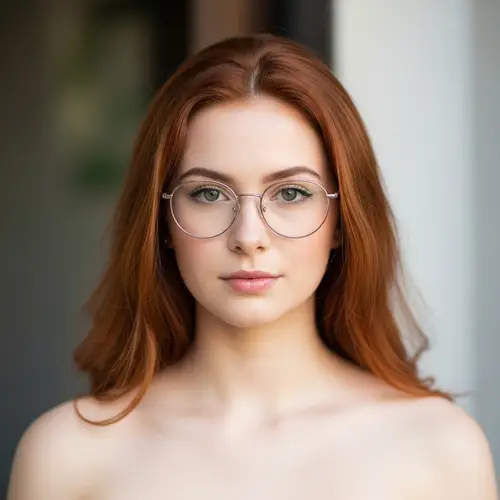 18-Year-Old Caucasian Girl with Red Hair and Angelic Face