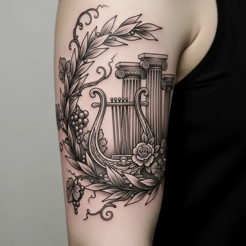 Grecian & Roman Mythology Arm Tattoo Design Ideas Grecian & Roman Mythology Arm Tattoo Design Ideas