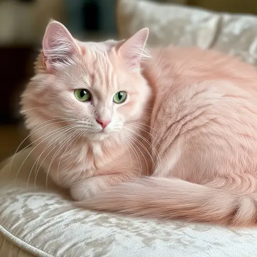 Soft Pink Cat - Cute Feline Images