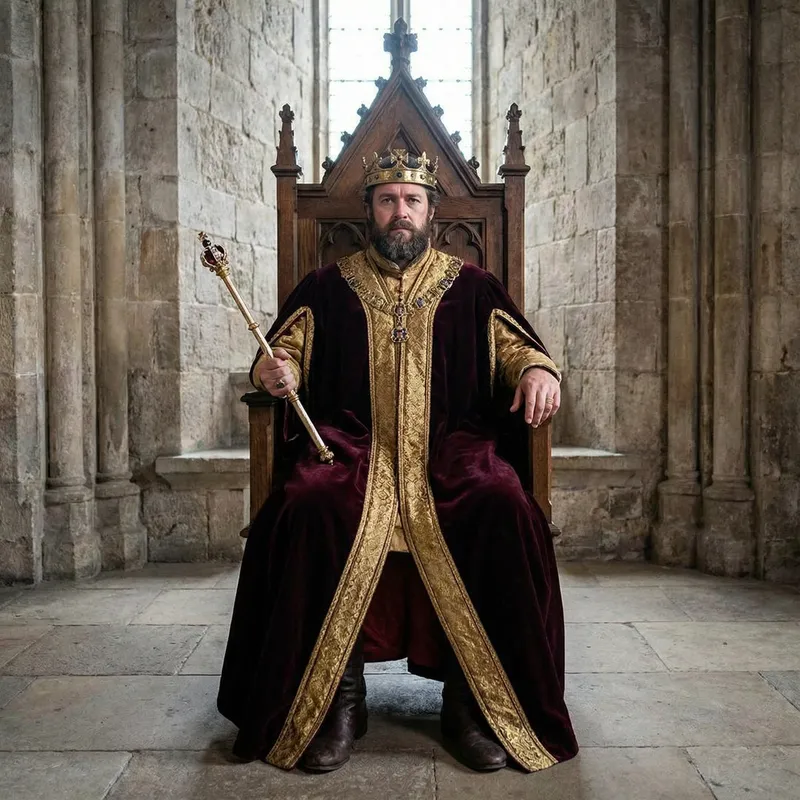 Regal Portrait: Generate Photo as a King