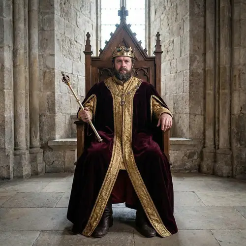 Regal Portrait: Generate Photo as a King