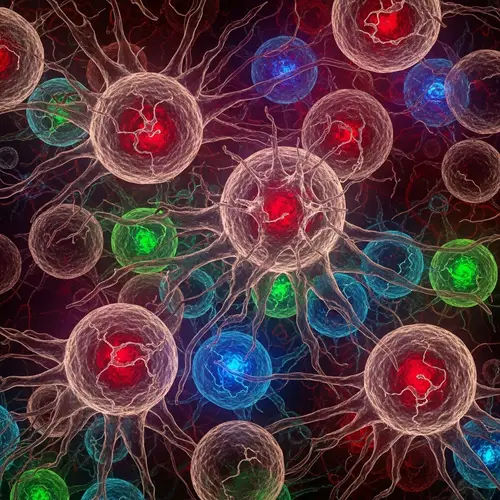 Abstract Representation of Cancer Cells