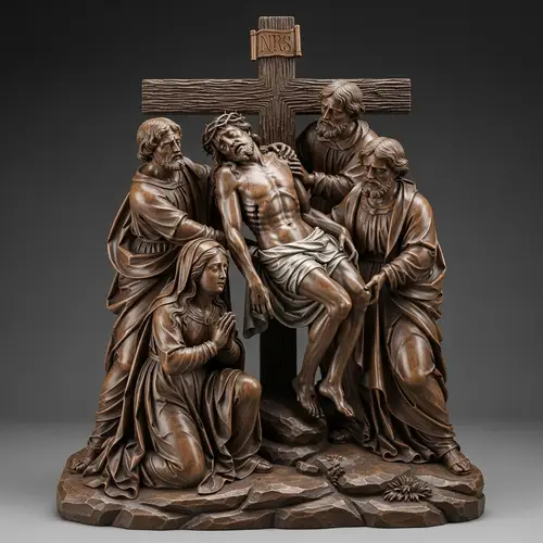 Sorrowful Descent from the Cross Sculpture