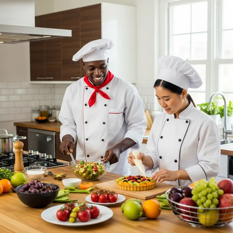 Vibrant Colorful Salad and Exotic Fruit Tart | Culinary Delights