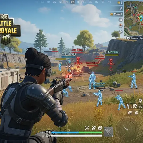 Intense Battle Royale Headshot Gameplay Scene | Adrenaline and Tension