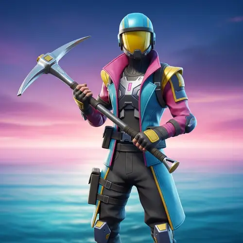 Epic 2010s Battle Royale Style Fortnite Skin Design