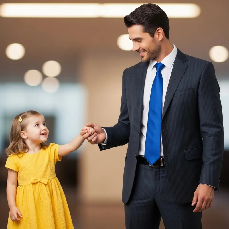 Petite Girl and Charismatic Executive | Lovely Couple Photo