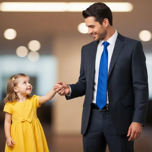 Adorable Girl and Charismatic Business Executive