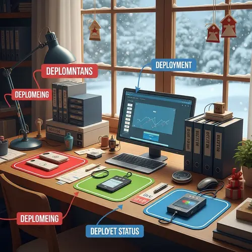 Organized Deployment Status in December Setting | Workspace Visual Representation