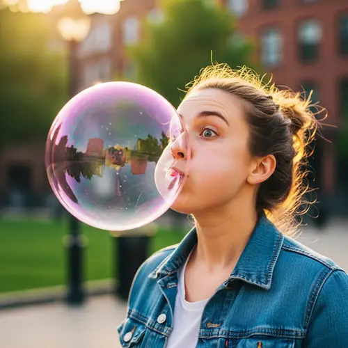 Blowing Large Bubble: Expert Bubble Gum Techniques