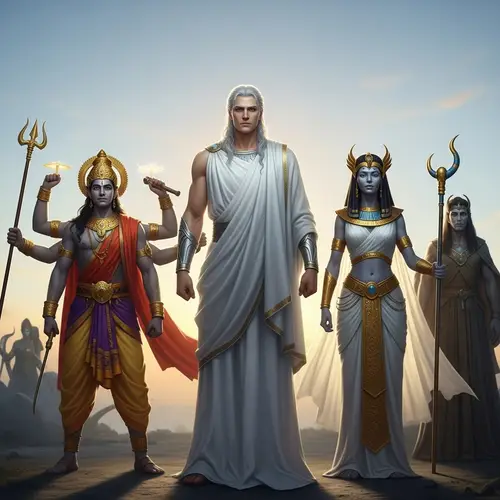 Mythical Immortals Gathering | Greek, Egyptian, Hindu Representations