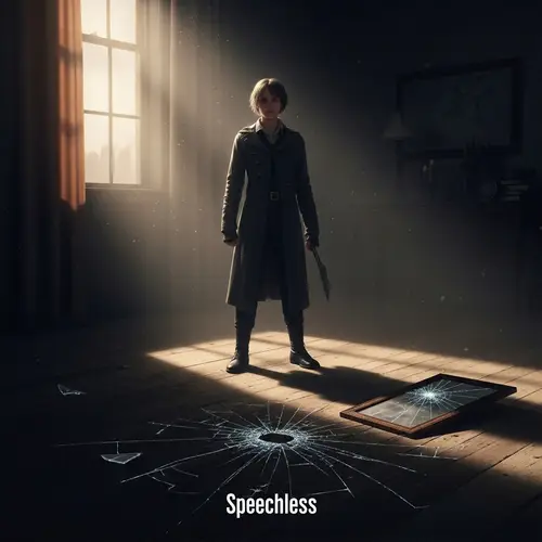 Defiant Character Confronts Adversity with Unwavering Determination