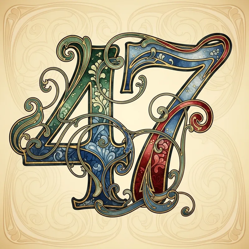 Forty-Seven Artistic Number Set