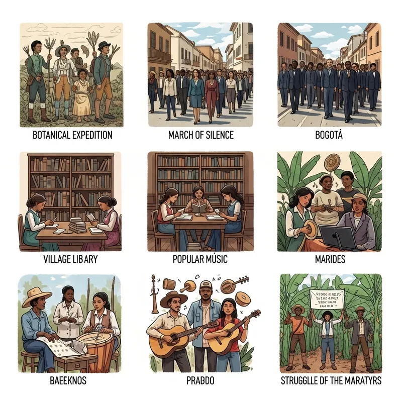 Diverse Botanical Expedition & March of Silence Explorers