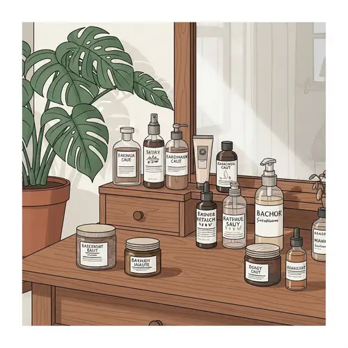 Sustainable Beauty Concept: Eco-Friendly Skincare & Natural Ingredients