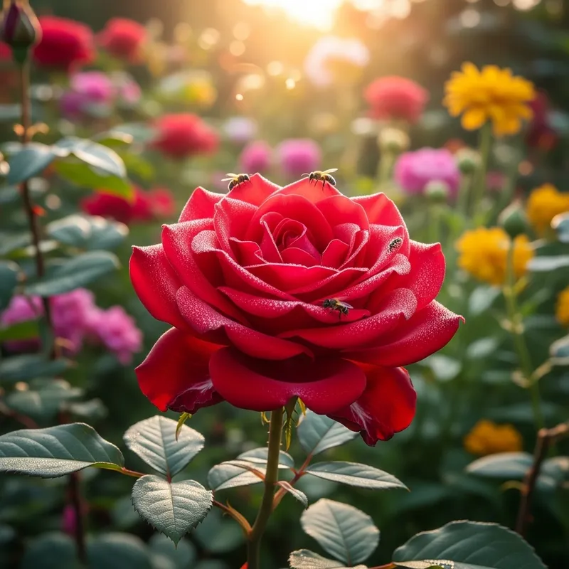 Stunning Morning Rose - Elegant Nature Beauty