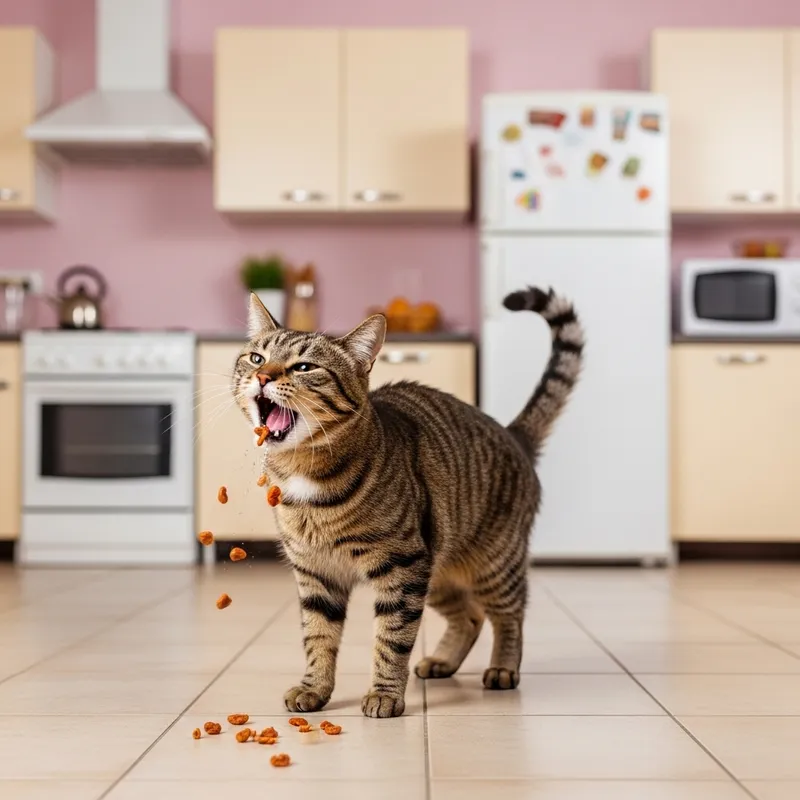 Cat Vomiting in Kitchen - Causes and Remedy Tips