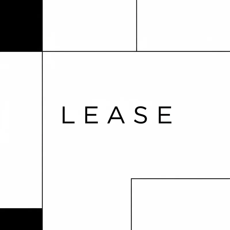 Lease - Black and White Minimalism