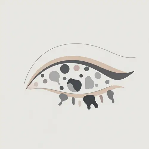 Eyelid Tumors Abstract Art - Pathology Concept