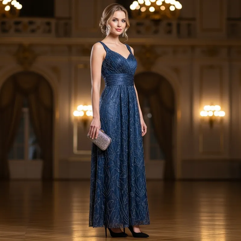 Elegant Woman in High Heels | Sophisticated Evening Wear