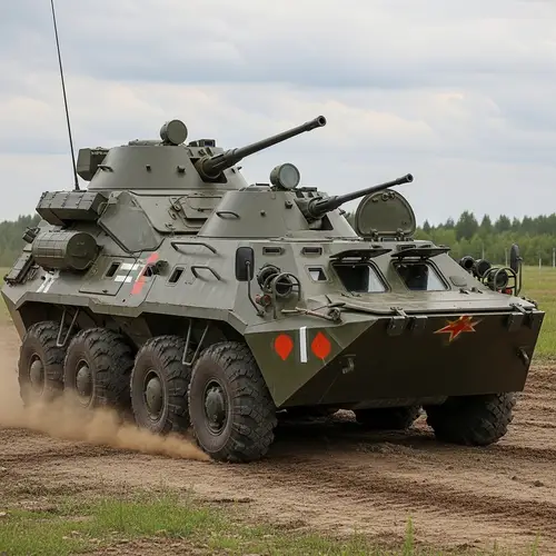 Unique Armored Personnel Carrier (APC) Design - BTR-82 & BTR-4 Elements