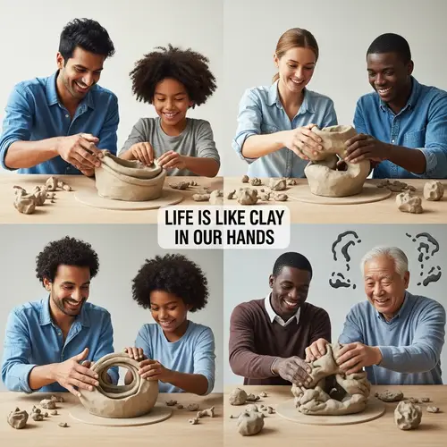 Life as Clay: Creating Beauty and Chaos - Metaphorical Visualization