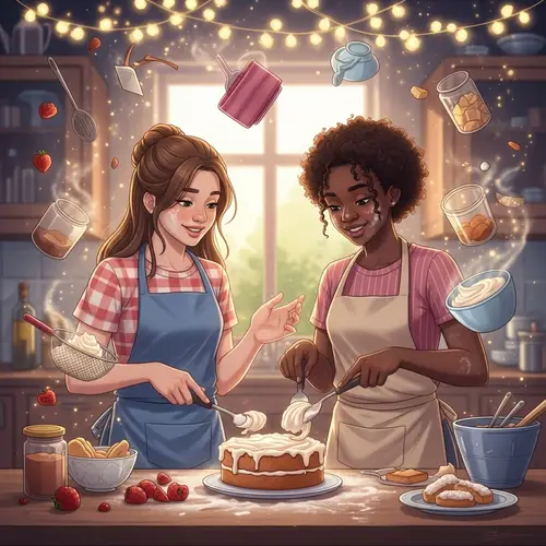 Magical Cake Baking with Teen Girls