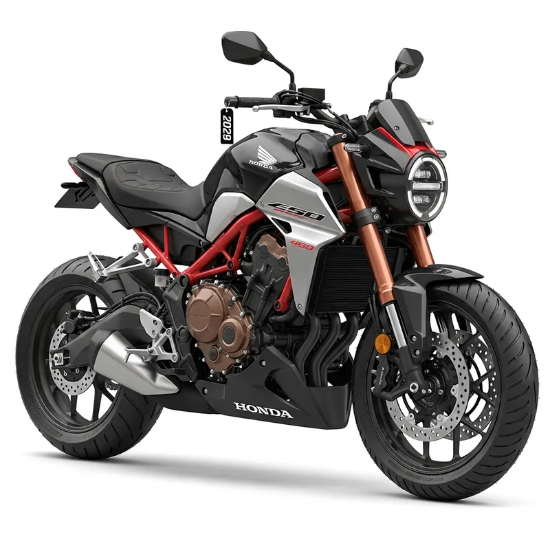 Sleek 2029 Honda 450 Motorcycle Design